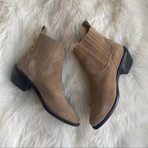 NEW Urban Outfitters Western Style Tan Ankle Boots